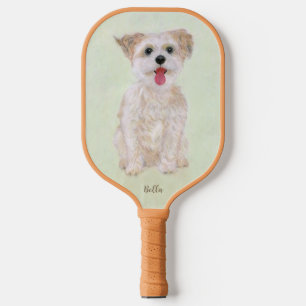 Morkie Dog Pickleball Paddle