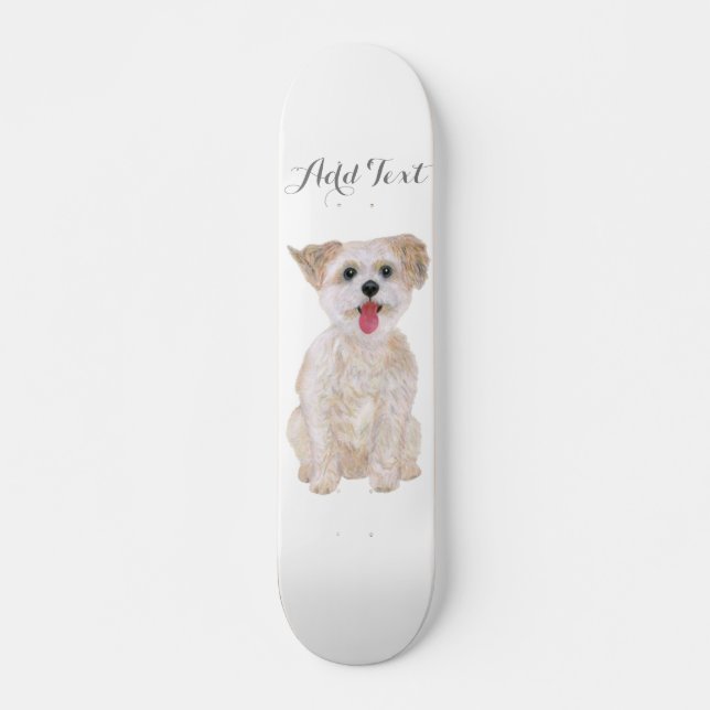 Morkie Dog Skateboards (Front)