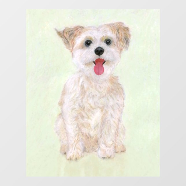 Morkie Dog Wall Decal (Front)