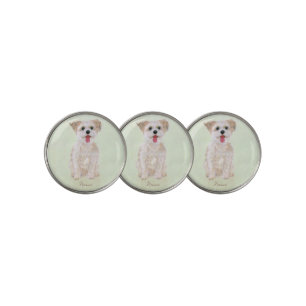 Morkie Golf Ball Markers With Text