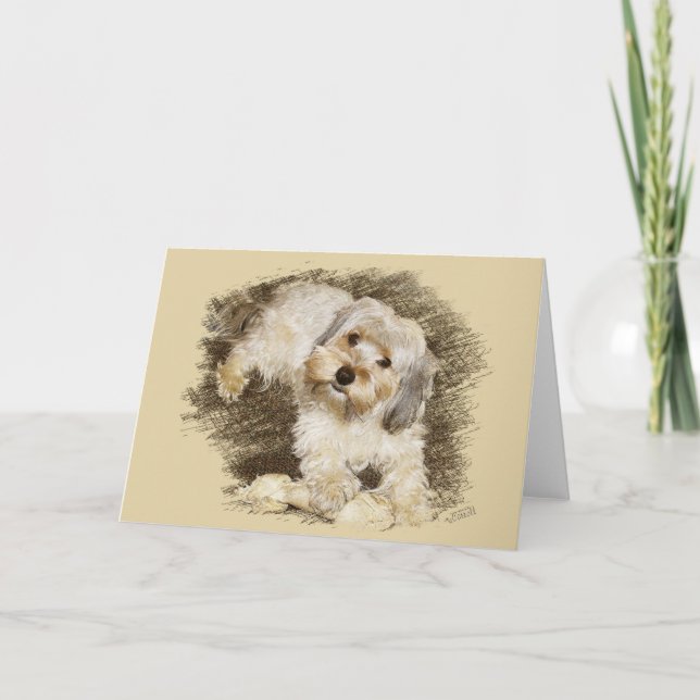 Morkie Greeting Card (Front)