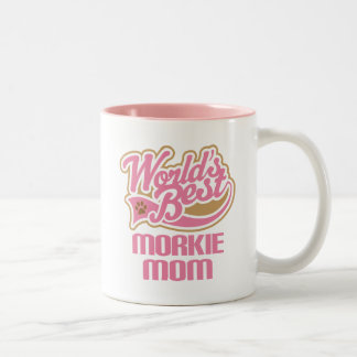 Morkie Mom Dog Breed Gift Two-Tone Coffee Mug