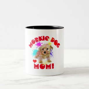 Morkie Mom Dog Lover Best Dog Mom Ever Two-Tone Coffee Mug