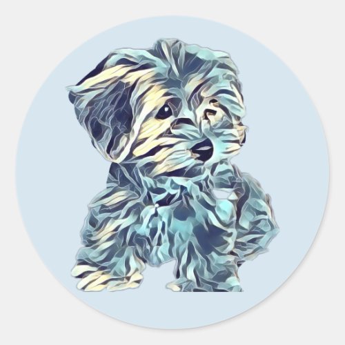 Morkie Puppy Sticker