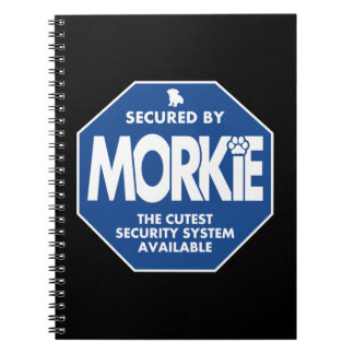 Morkie-Security-Blue Notebook
