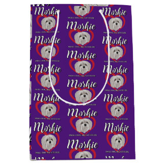 Morkie - Small Dog, Big Attitude - 3 Medium Gift Bag