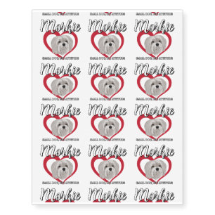 Morkie - Small Dog, Big Attitude - 3 Temporary Tattoos