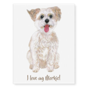 Morkie Tattoo Personalized