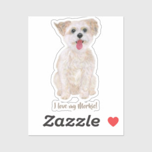 Morkie Tattoo Personalized Sticker