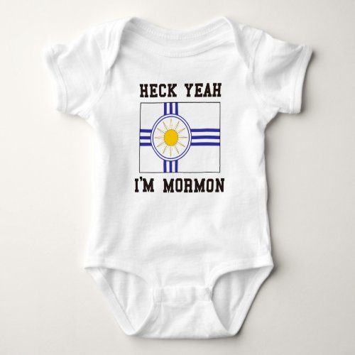 Mormon Flag Baby Bodysuit