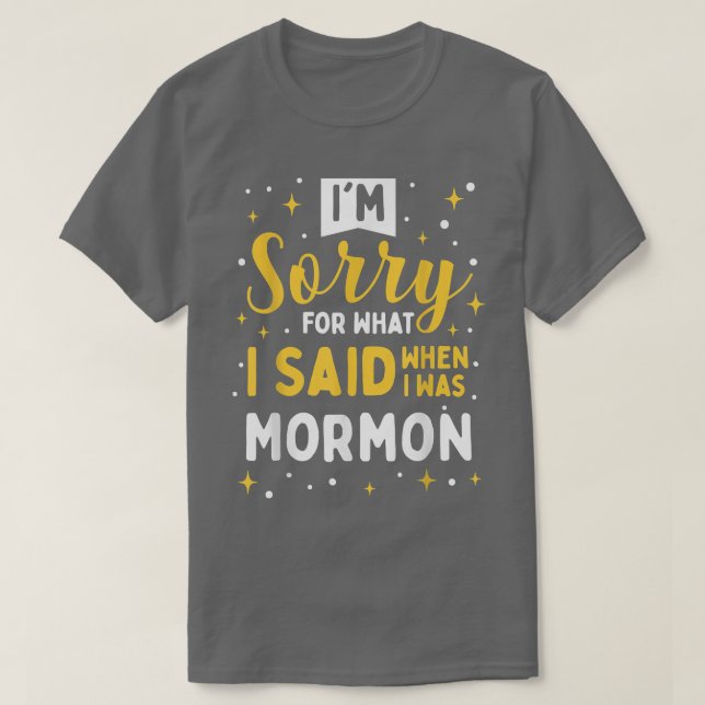 Mormon LDS Missionary  T-Shirt (Design Front)