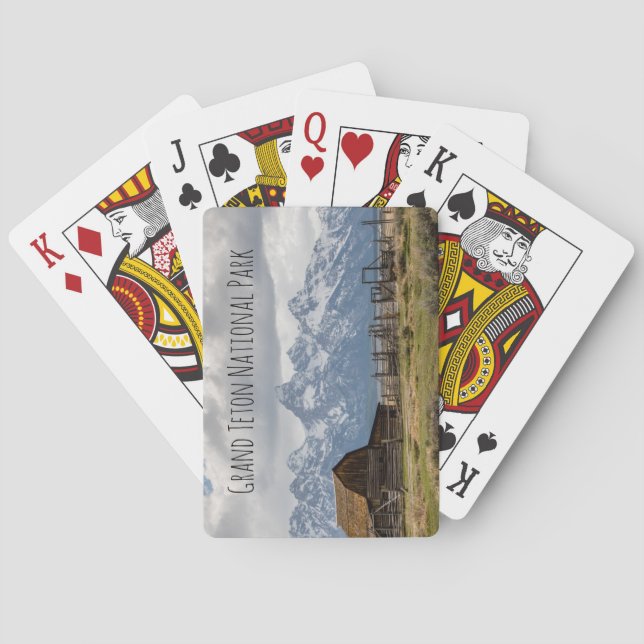 Mormon Row Grand Teton National Park Poker Cards (Back)