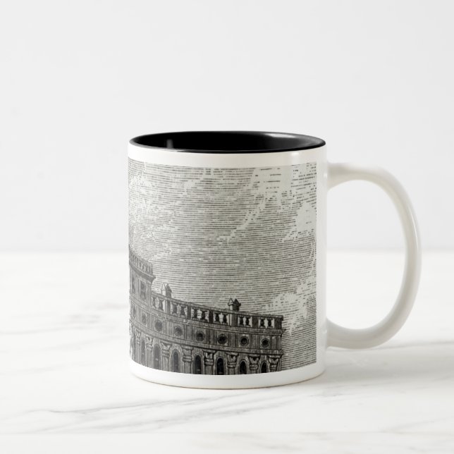 Mormon Temple at Salt Lake, 1854 Two-Tone Coffee Mug (Right)