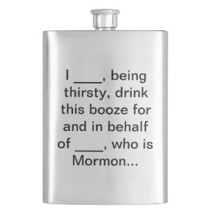 Mormon Temple Flask