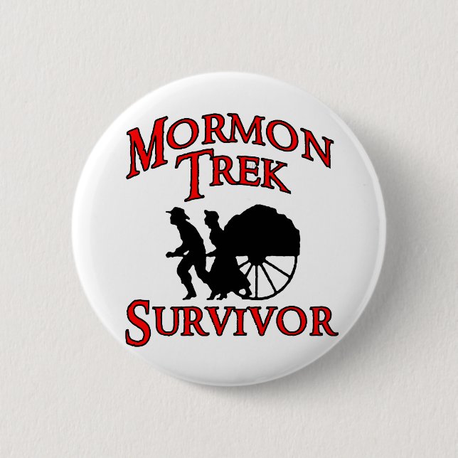 mormon trek survivor button (Front)