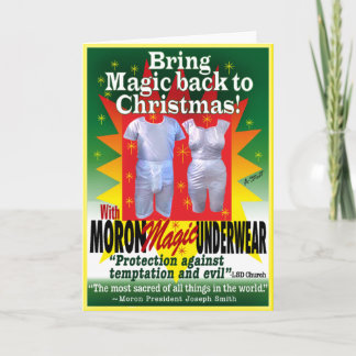 MORMON UNDERWEAR - CARD