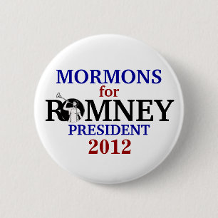 Mormons for Romney 2012 Pinback Button