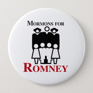 Mormons for Romney.png Pinback Button