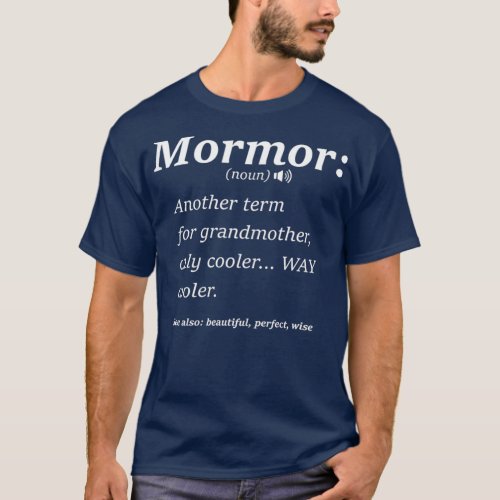 Mormor Definition Funny Family Grandmother T_Shirt