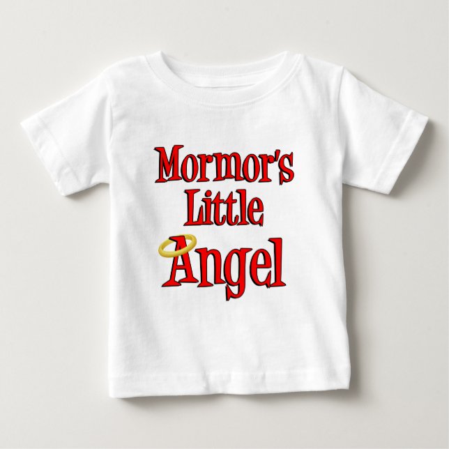 Mormor's Little Angel Baby T-Shirt (Front)