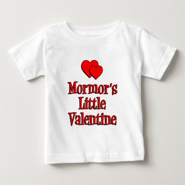 Mormor's Little Valentine Baby T-Shirt (Front)