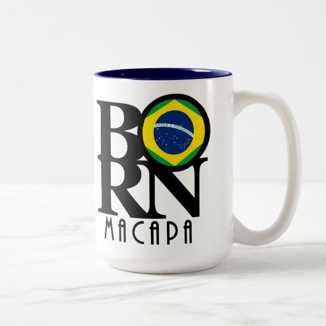 MORN Macapa Brazil 15oz Two-Tone Coffee Mug (Right)