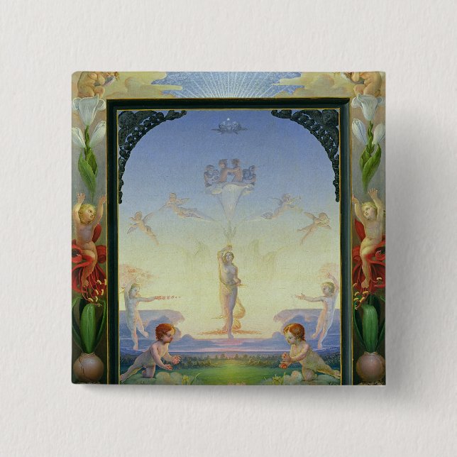 Morning, 1808 pinback button (Front)