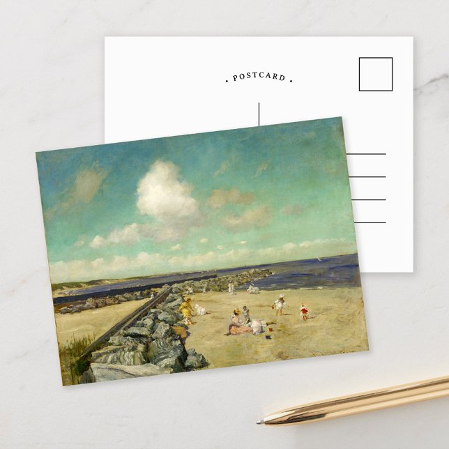 Morning at Breakwater | William Merritt Chase Postcard (Creator Uploaded)