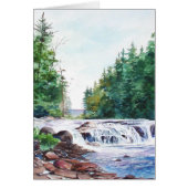 'Morning at Buttermilk Falls' greeting/note card (Front)
