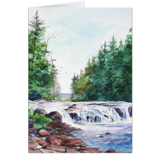 'Morning at Buttermilk Falls' greeting/note card