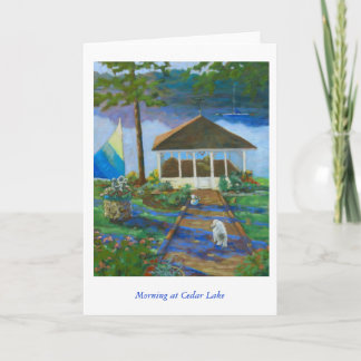 Morning at Cedar Lake Card