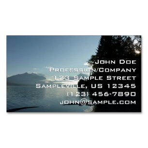 Morning at Lake McDonald in Glacier National Park Business Card Magnet
