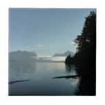 Morning at Lake McDonald in Glacier National Park Ceramic Tile