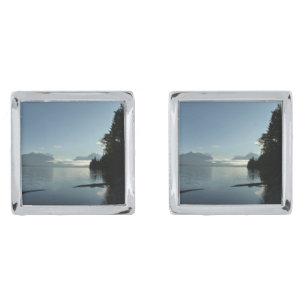 Morning at Lake McDonald in Glacier National Park Cufflinks