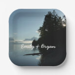 Morning at Lake McDonald in Glacier National Park Paper Plates