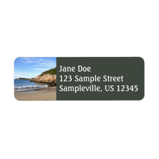 Morning at Sand Beach Label