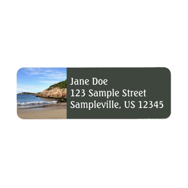 Morning at Sand Beach Label (Front)