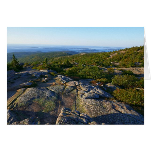 Morning atop Cadillac Mountain at Acadia (Front Horizontal)