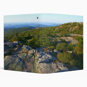 Morning atop Cadillac Mountain at Acadia 3 Ring Binder