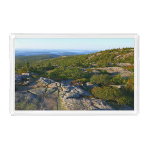 Morning atop Cadillac Mountain at Acadia Acrylic Tray