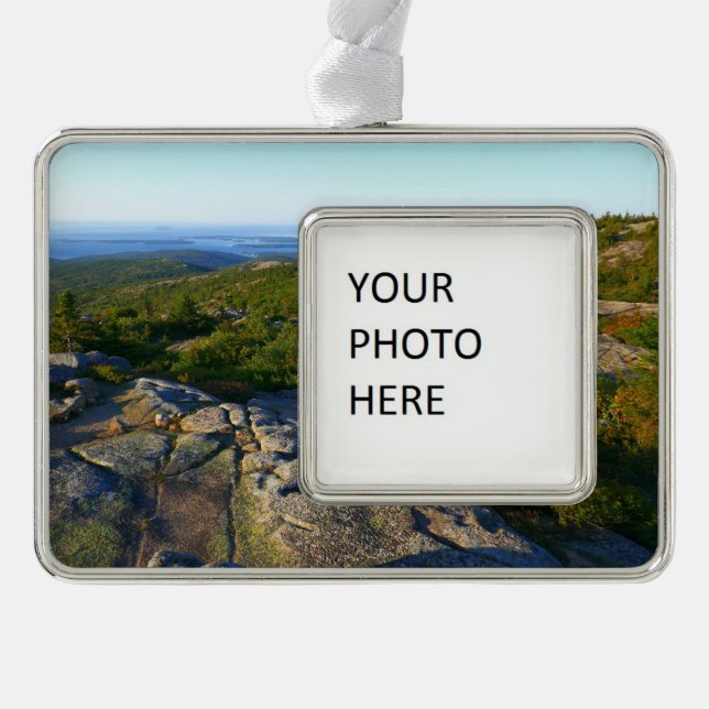 Morning atop Cadillac Mountain at Acadia Christmas Ornament (Front)