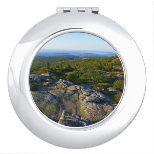 Morning atop Cadillac Mountain at Acadia Compact Mirror
