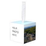 Morning atop Cadillac Mountain at Acadia Cube Ornament