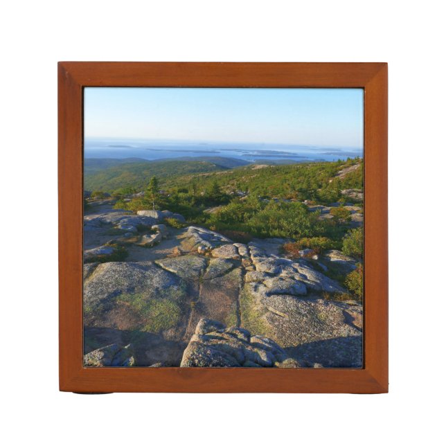 Morning atop Cadillac Mountain at Acadia Desk Organizer (Front)
