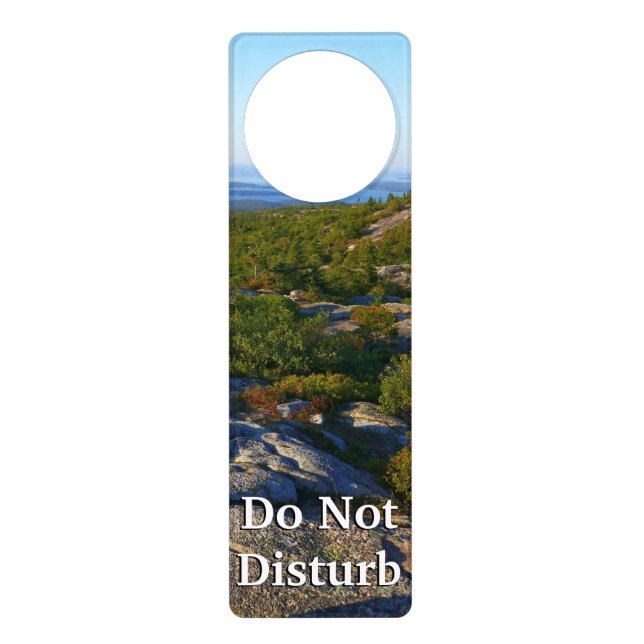 Morning atop Cadillac Mountain at Acadia Door Hanger (Front)