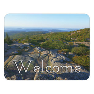 Morning atop Cadillac Mountain at Acadia Door Sign