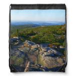 Morning atop Cadillac Mountain at Acadia Drawstring Bag