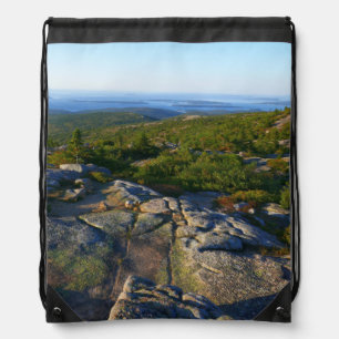 Morning atop Cadillac Mountain at Acadia Drawstring Bag