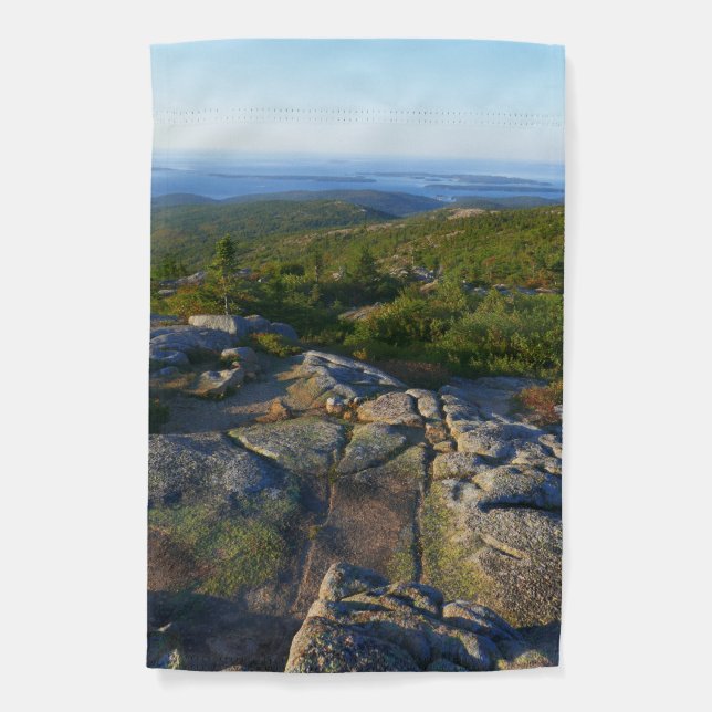 Morning atop Cadillac Mountain at Acadia Garden Flag (Front)