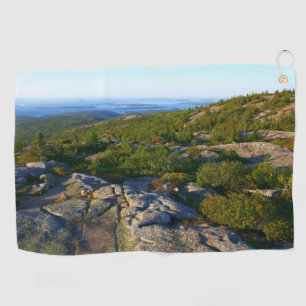 Morning atop Cadillac Mountain at Acadia Golf Towel